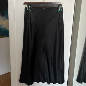 Aritzia black slip skirt